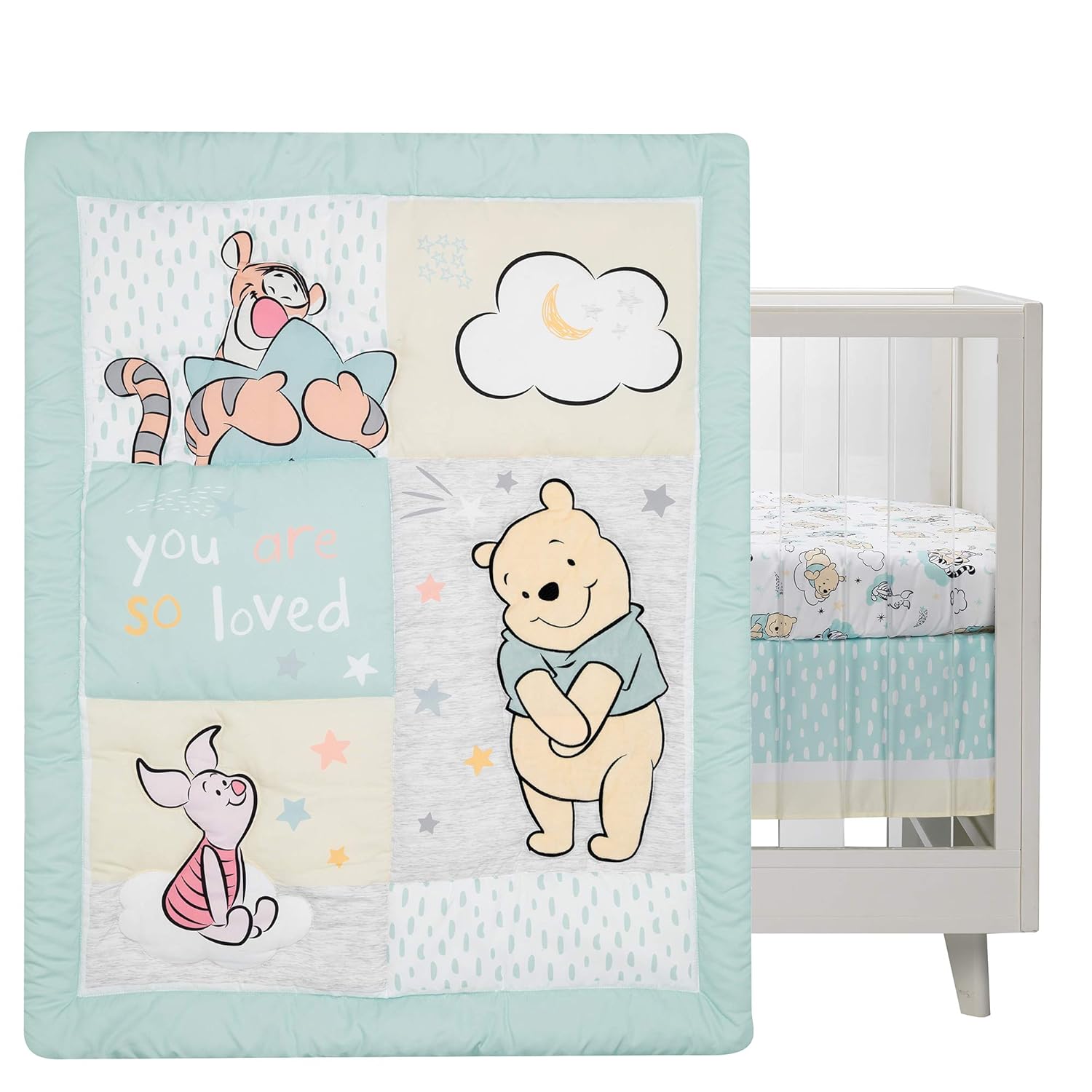 Lambs Ivy Disney Baby Winnie The Pooh Hugs 3-Piece Crib Bedding Set