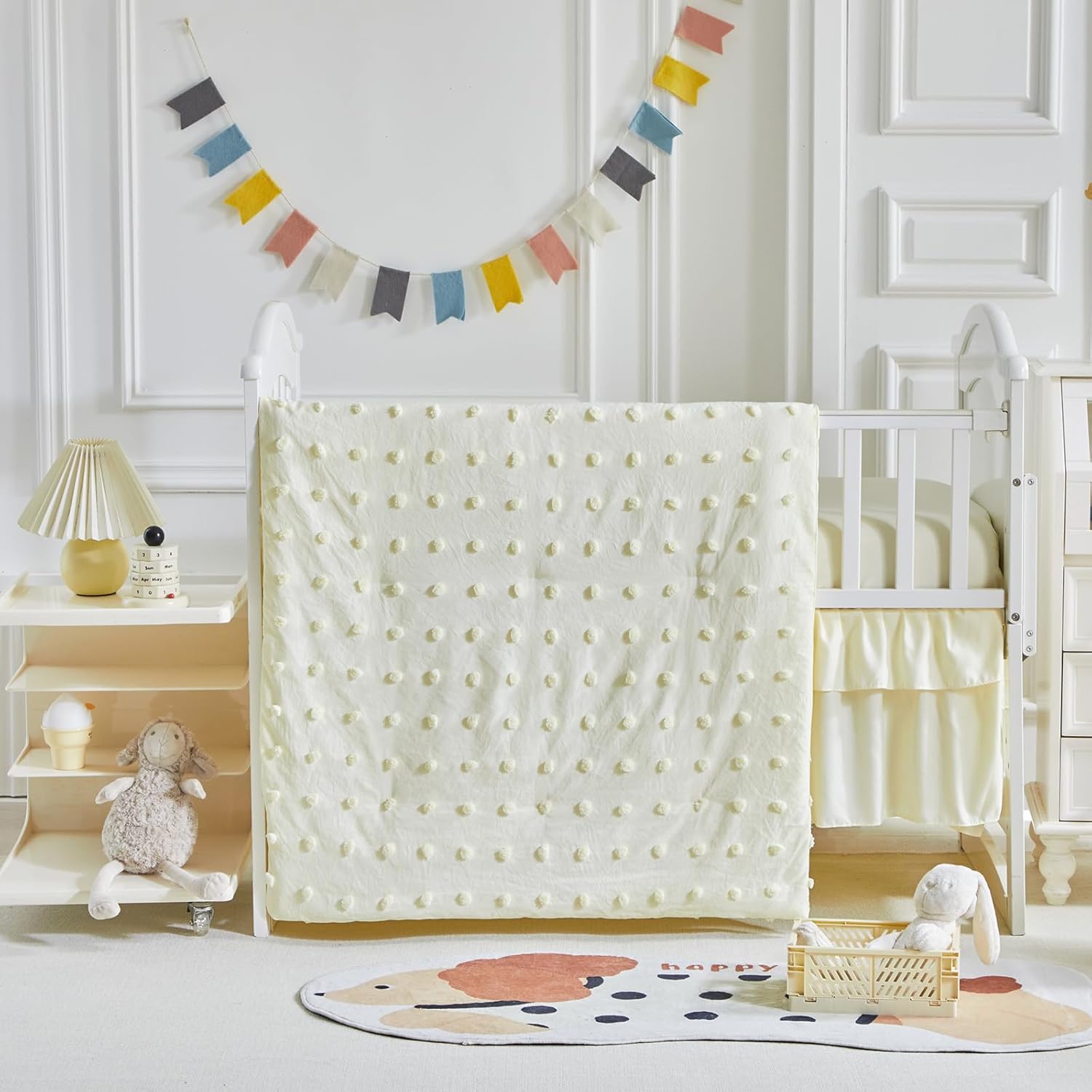 UOZZI BEDDING 3 Piece Crib Bedding Set
