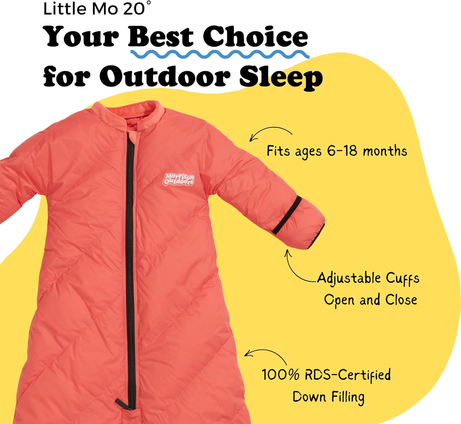 Little Mo 20 Down Baby Sleeping Bag for 6-24 Months 1