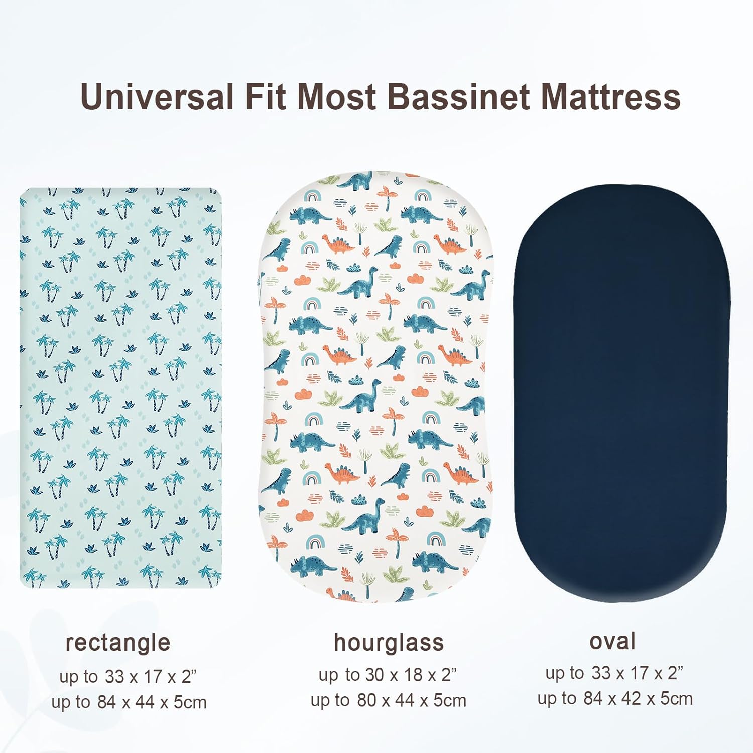 Davids Kids 3 Pack Crib Sheets Dinosaur Blue