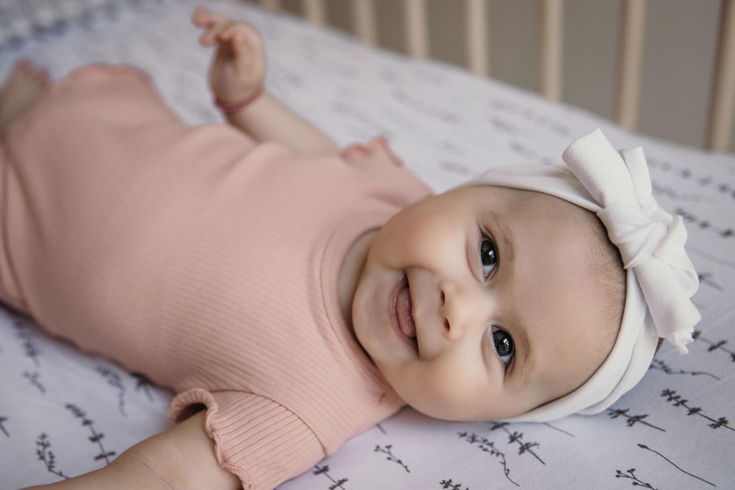 Elys Co Forest Grey Crib Sheets 2 Pack