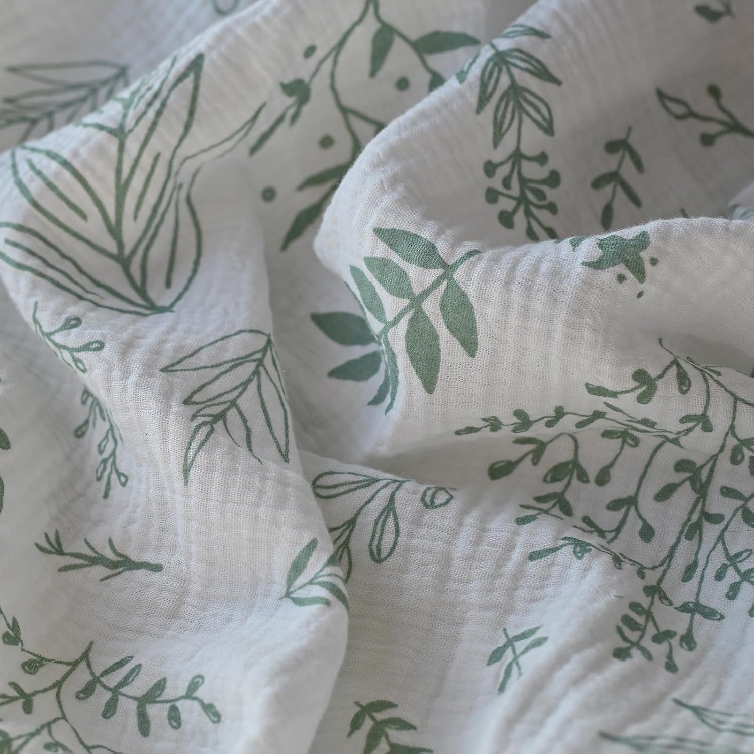 LYRICHOM Muslin Mini Crib Sheets 2 Pack for Baby Boy and Girl