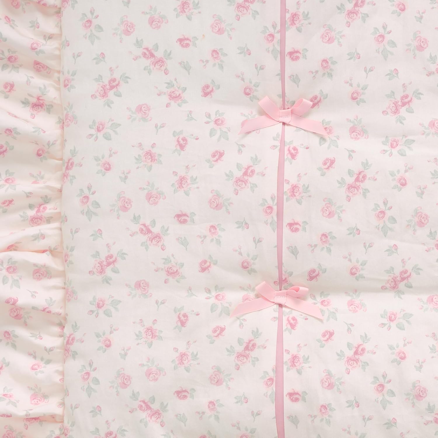 Lambs Ivy Coquette Floral Pink Bows Crib Bedding Set