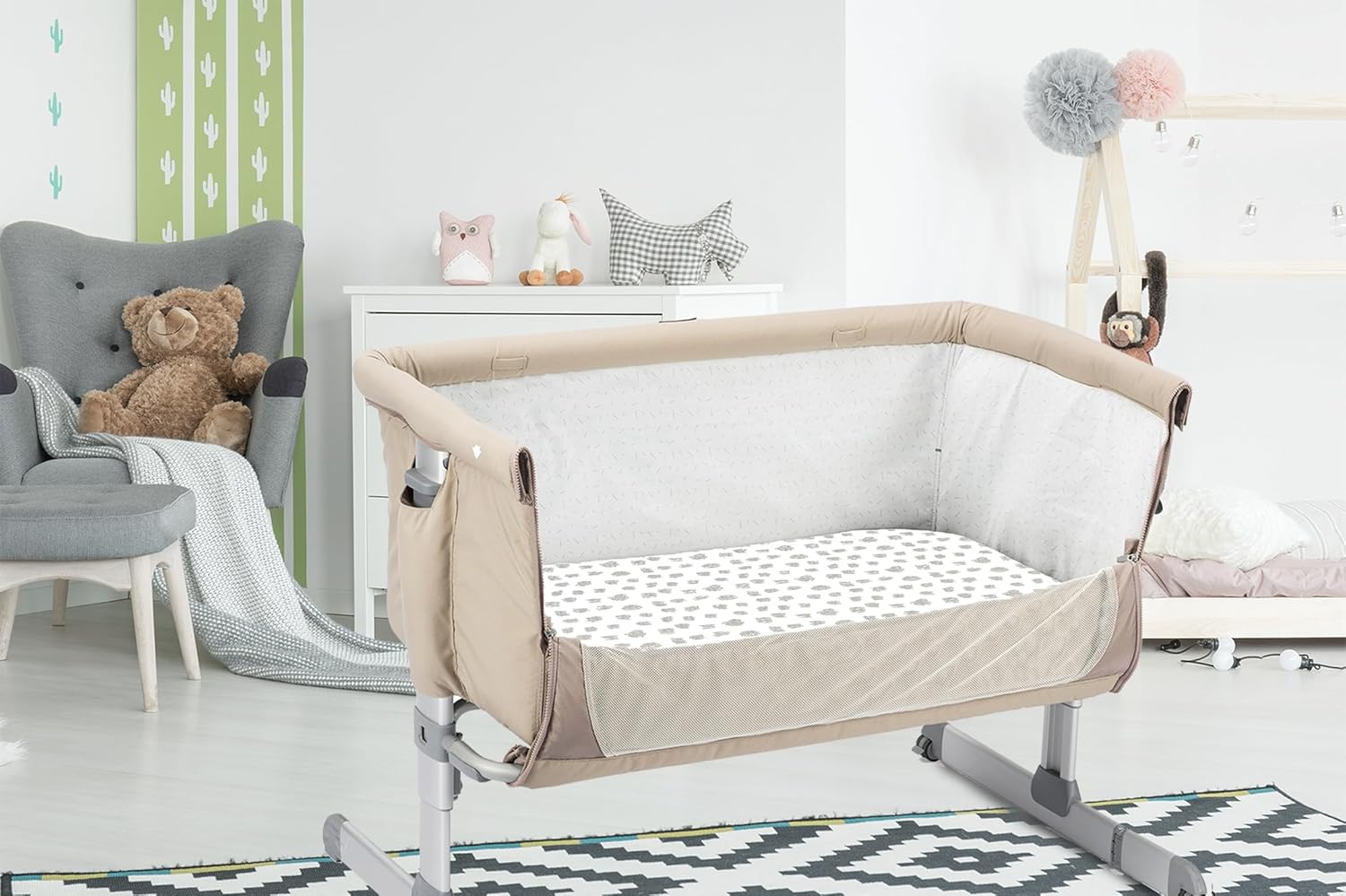 Bublo Baby 3-Pack Organic Bassinet Sheets 1
