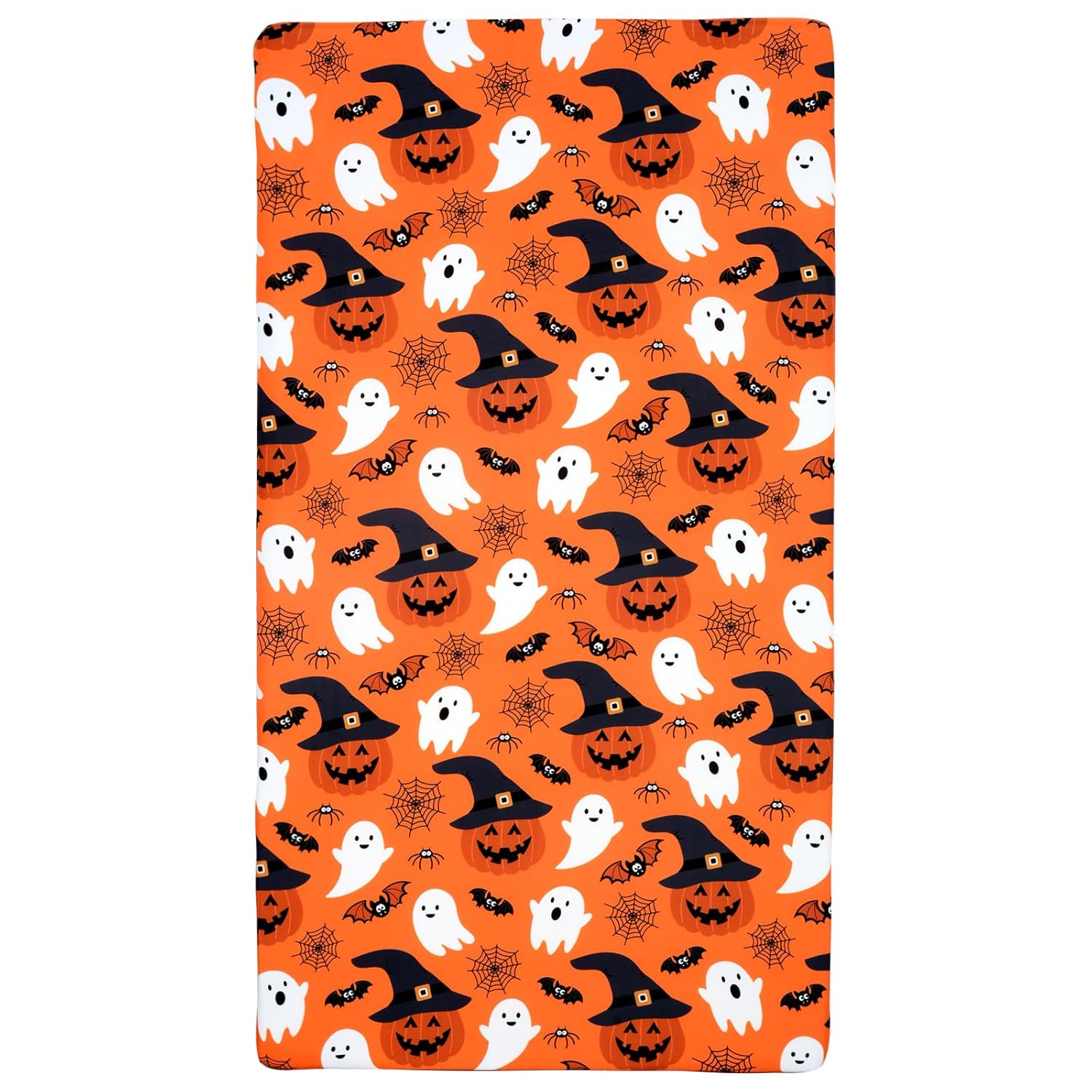 UOMNY Halloween Pumpkin Crib Sheet 52x28 Inch