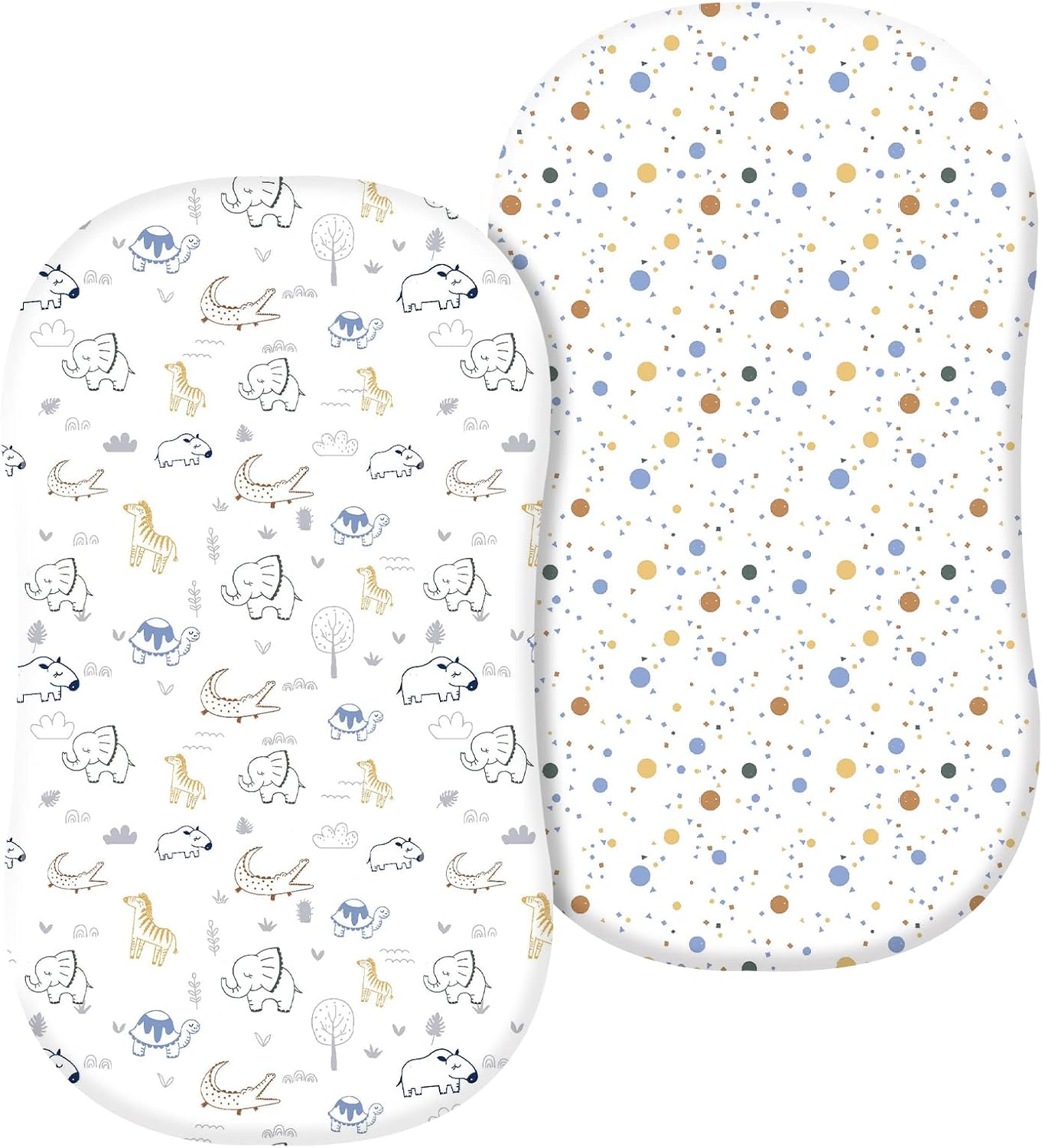 PHF 100 Cotton Bassinet Sheets 2 Pack - Woodland Animals