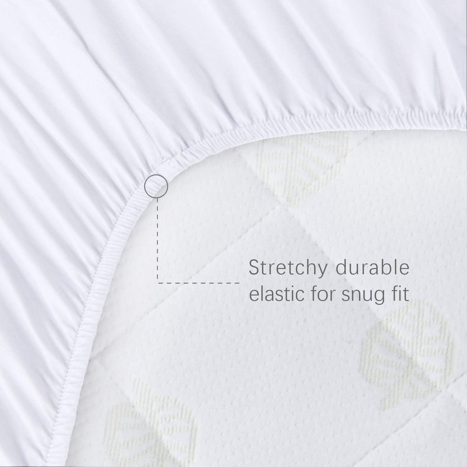 Biloban Bassinet Mattress Pad Cover 2 Pack Waterproof Quilted