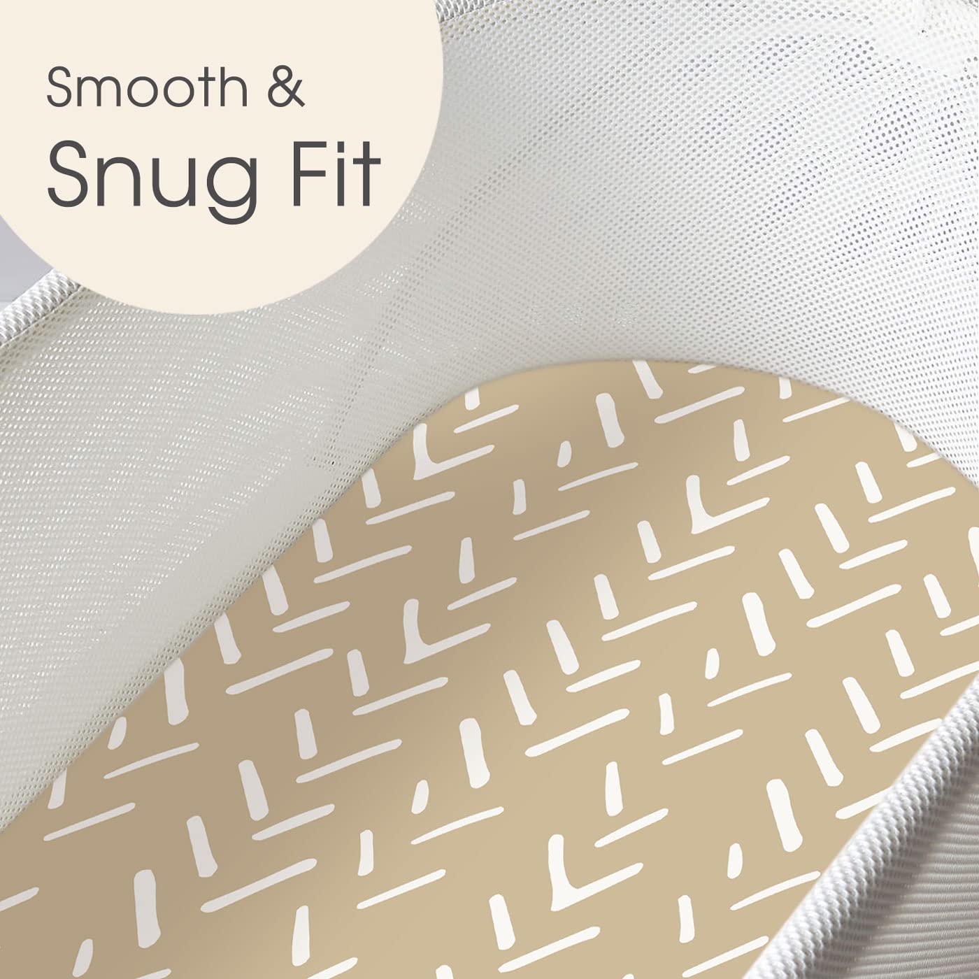 GRSSDER Ultra Soft Stretchy Bassinet Sheets Set 2 Pack