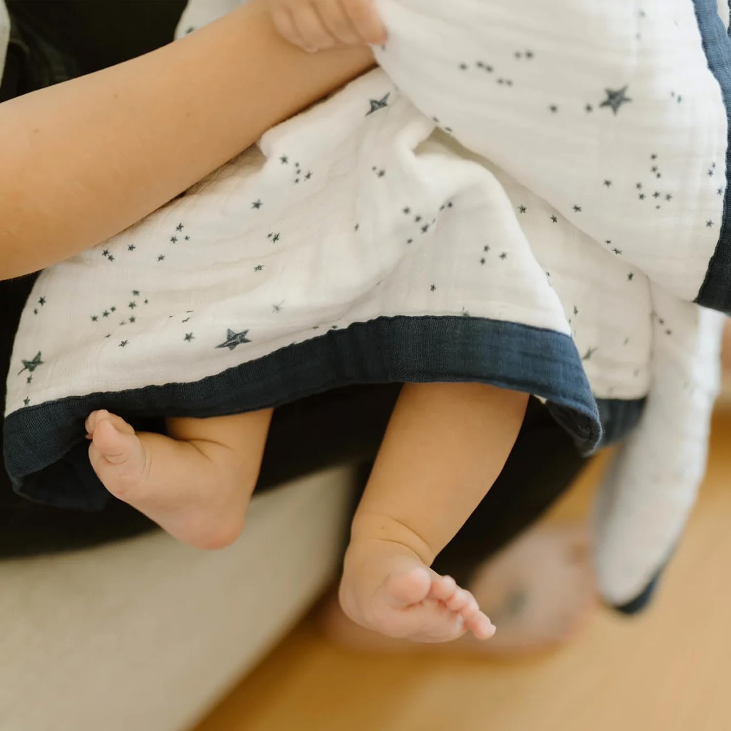 Little Unicorn Receiving Quilt for Newborns
