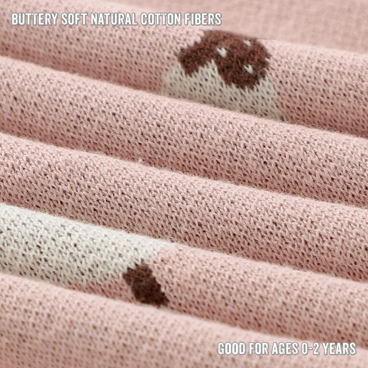 Bleu La La Luxury Knit Baby Blanket - Light Pink