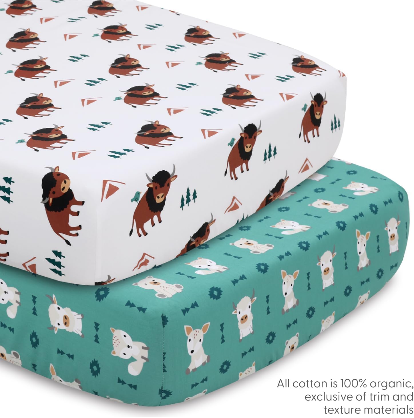 The Peanutshell 4 Piece Crib Bedding Set for Boys Girls 1