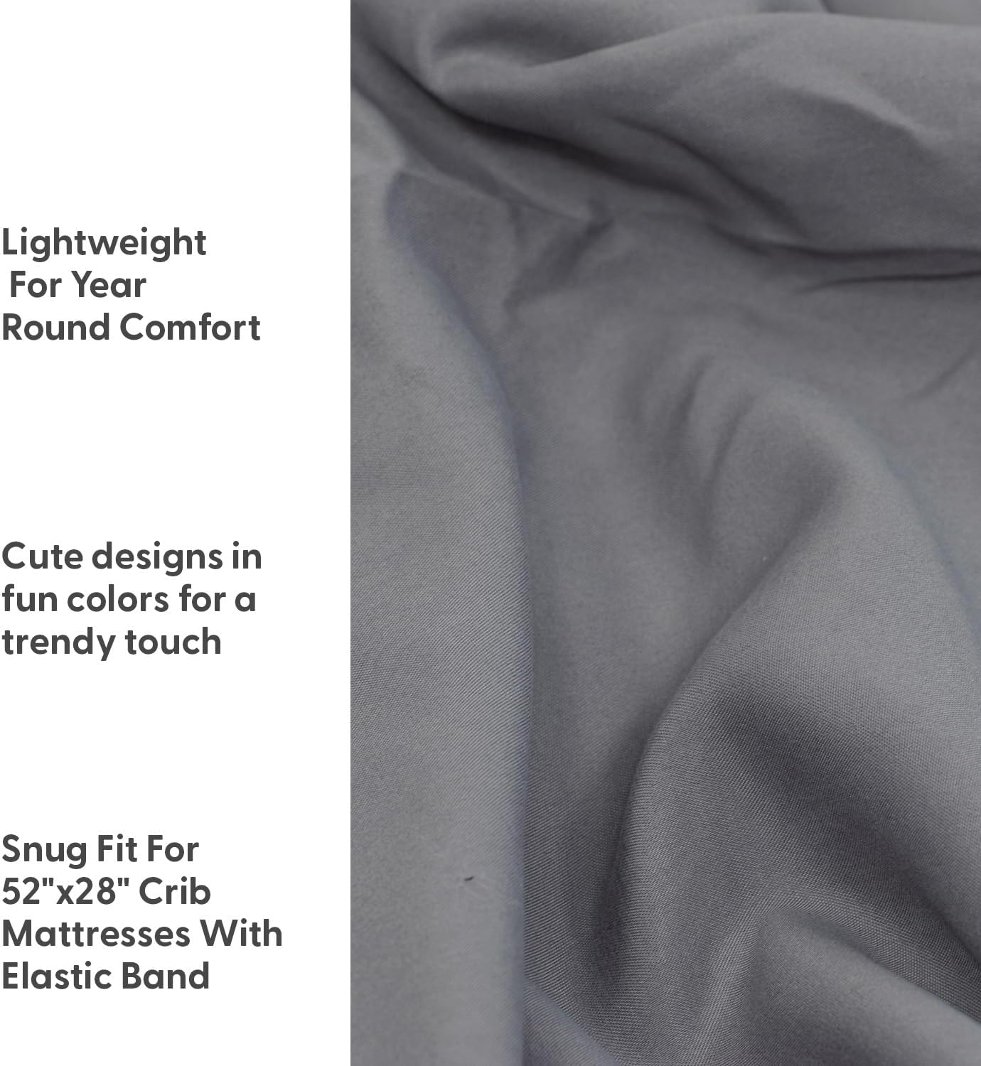 The Peanutshell 4-Pack Crib Sheets - Celestial Moon Stars Design
