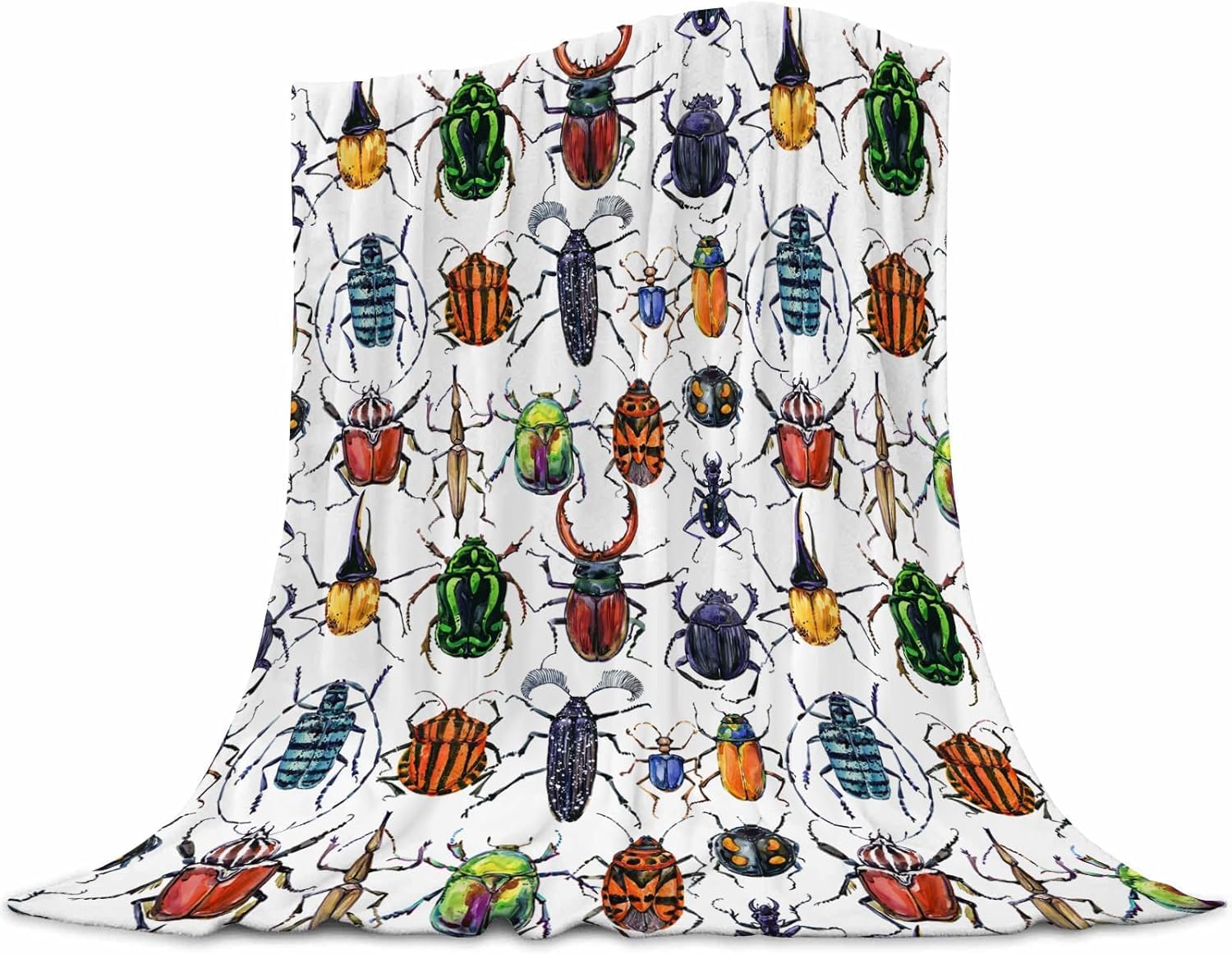 Beetle Baby Blanket - 30x40 Inches Flannel Throw