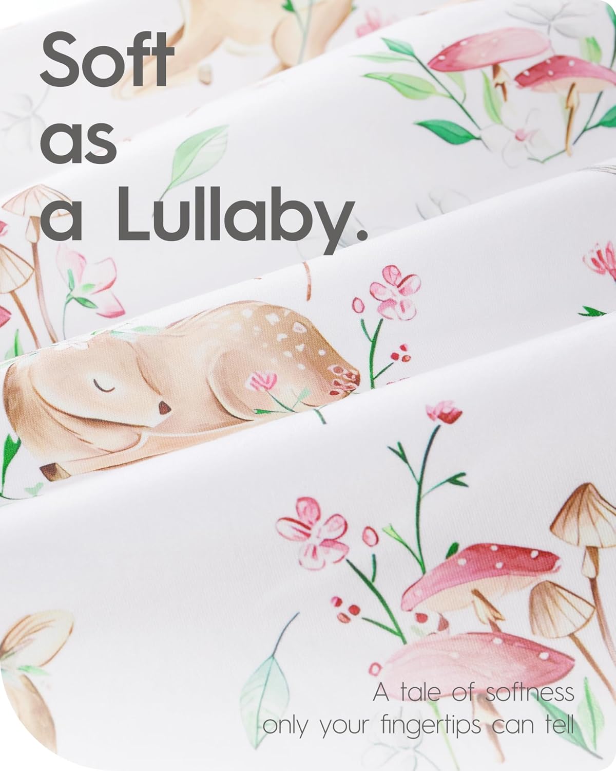 TotBasic Mini Crib Sheets 24x38 Ultra Soft Pack N Play Fitted Sheets