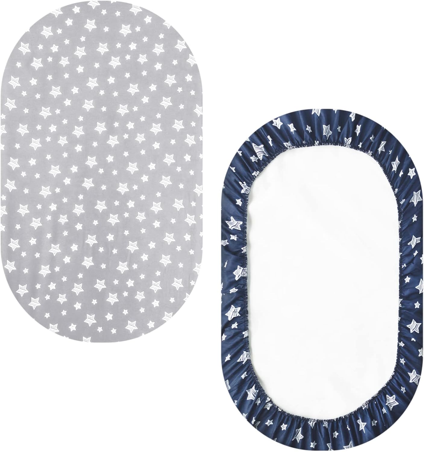 Moonsea Bassinet Sheets Set 4 Pack Navy Universal Fit