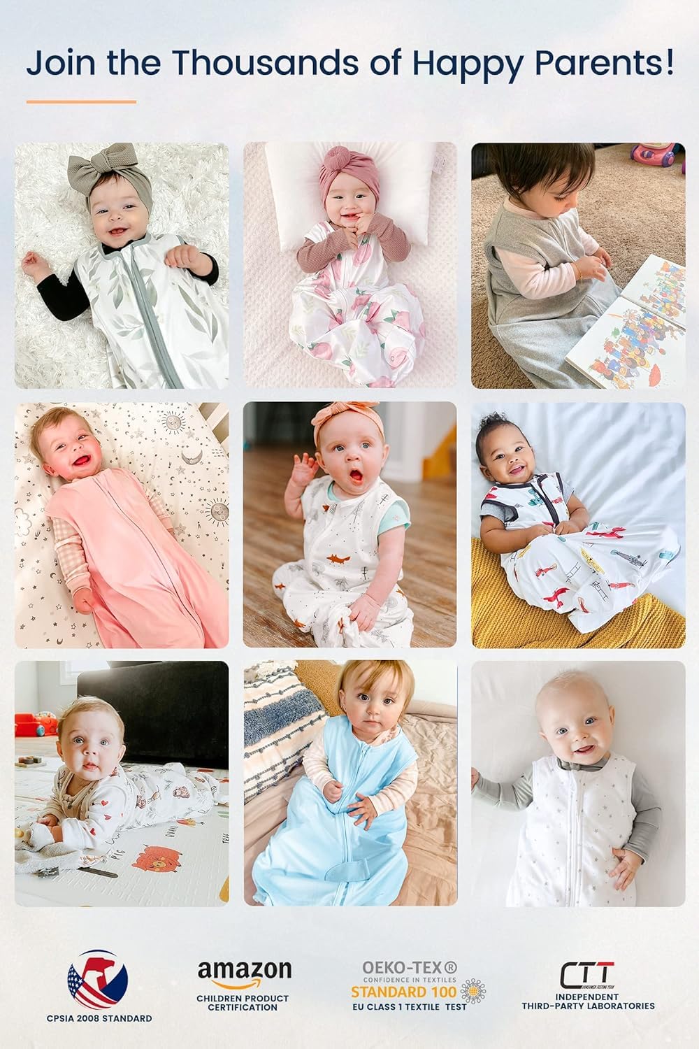 TotAha 05 TOG Sleep Sack 3-Pack for 6-12-15 Months