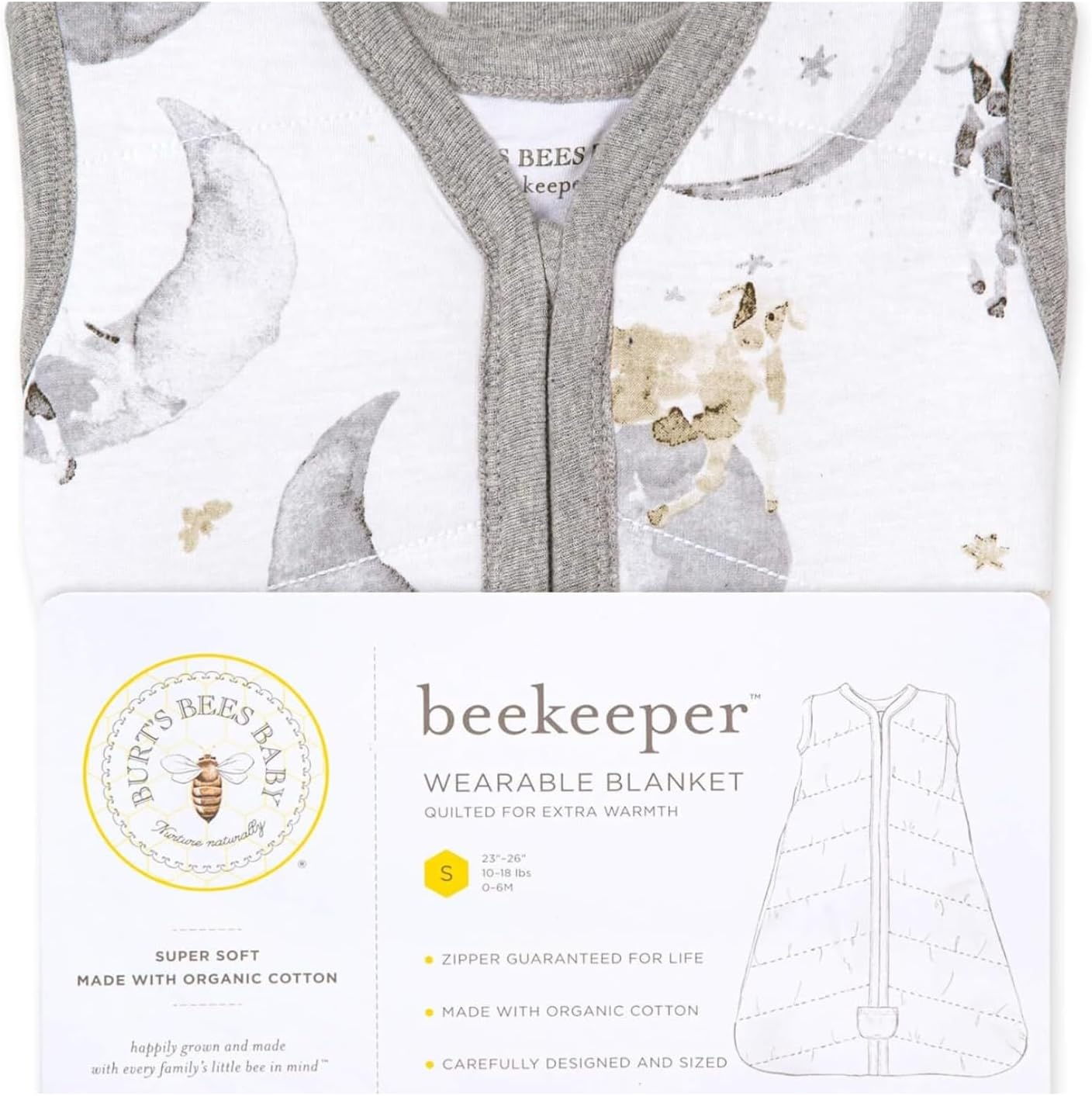 Burts Bees Baby Organic Cotton Swaddle Blanket