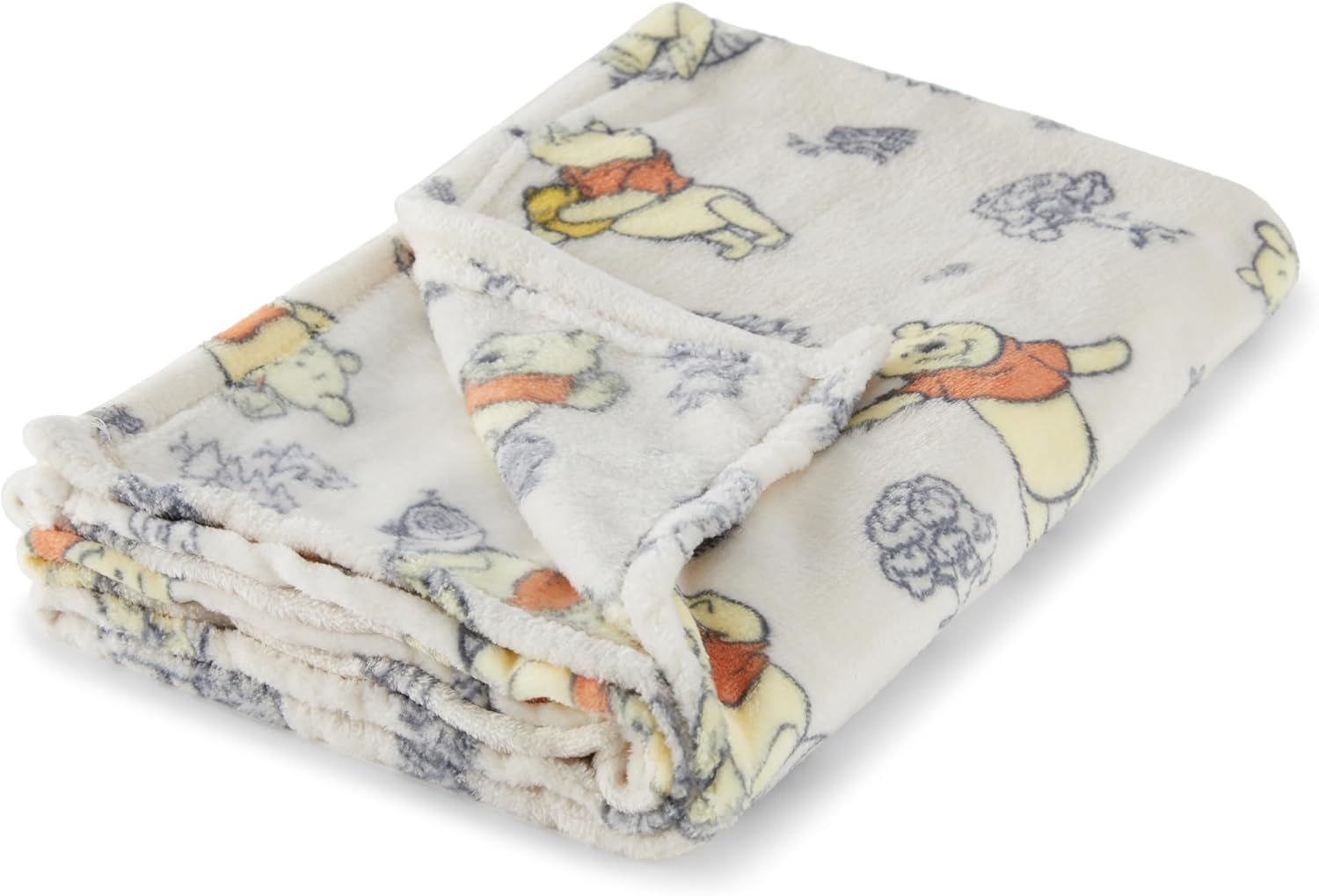 Disney Characters Flannel Fleece Baby Blanket - Soft Cozy 30x40 Inches
