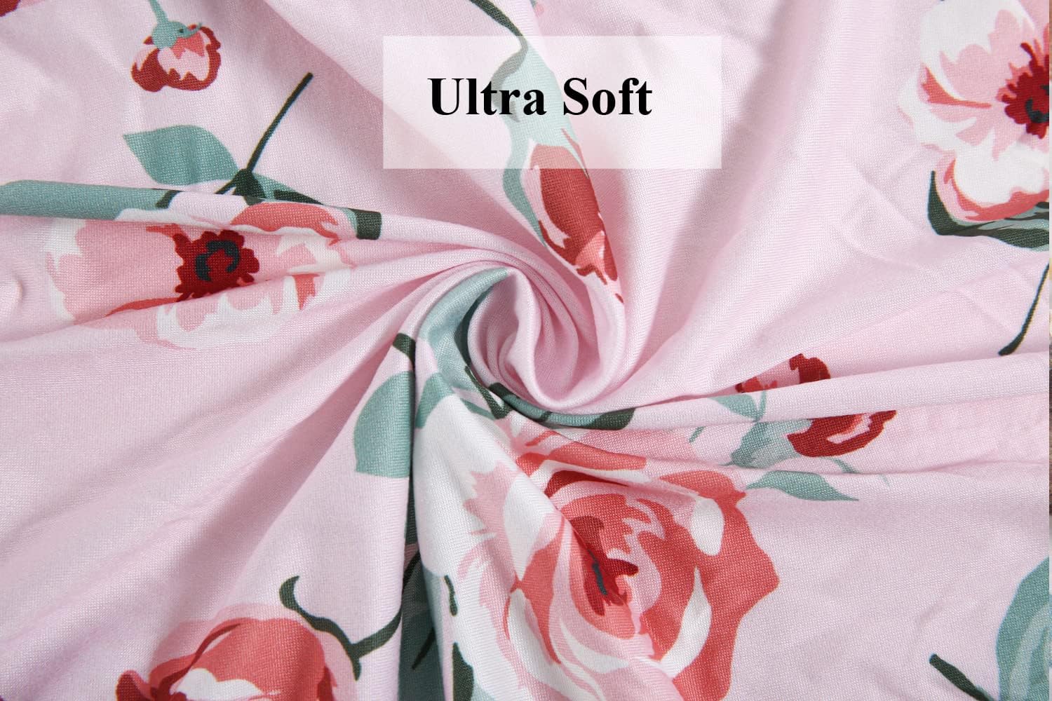 Tontukatu Bassinet Sheet Set 4 Pack Floral Pink
