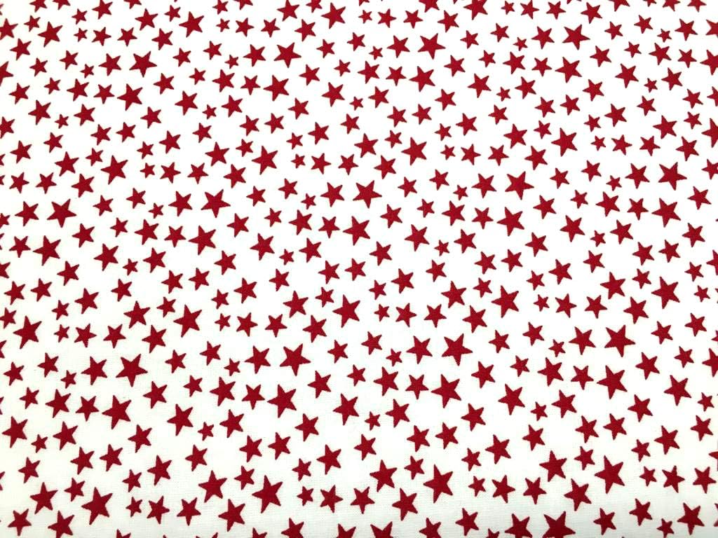 SheetWorld Baby Fitted Cradle Sheet 18x36 Red Stars