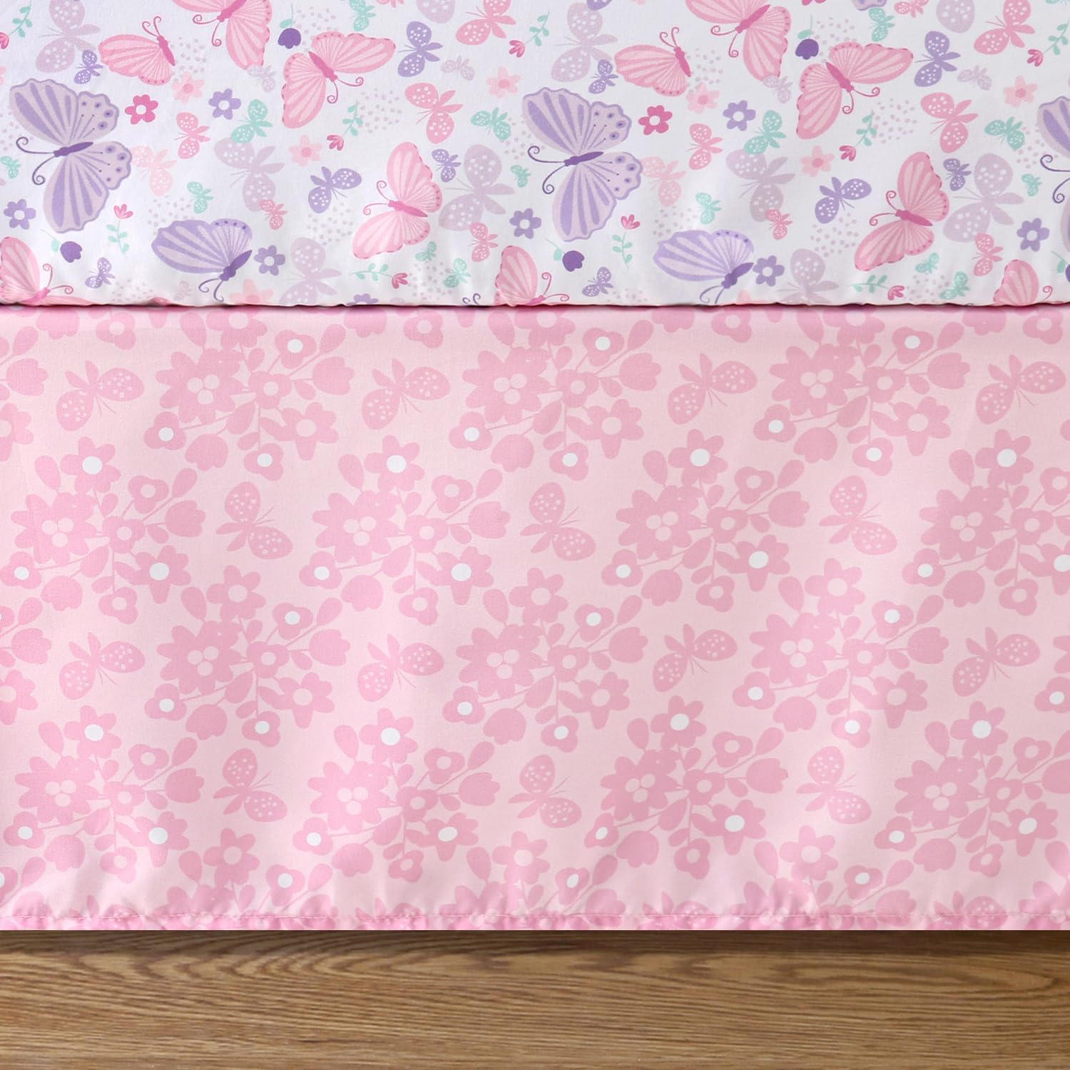 The Peanutshell Butterfly Crib Bedding Set for Girls 1