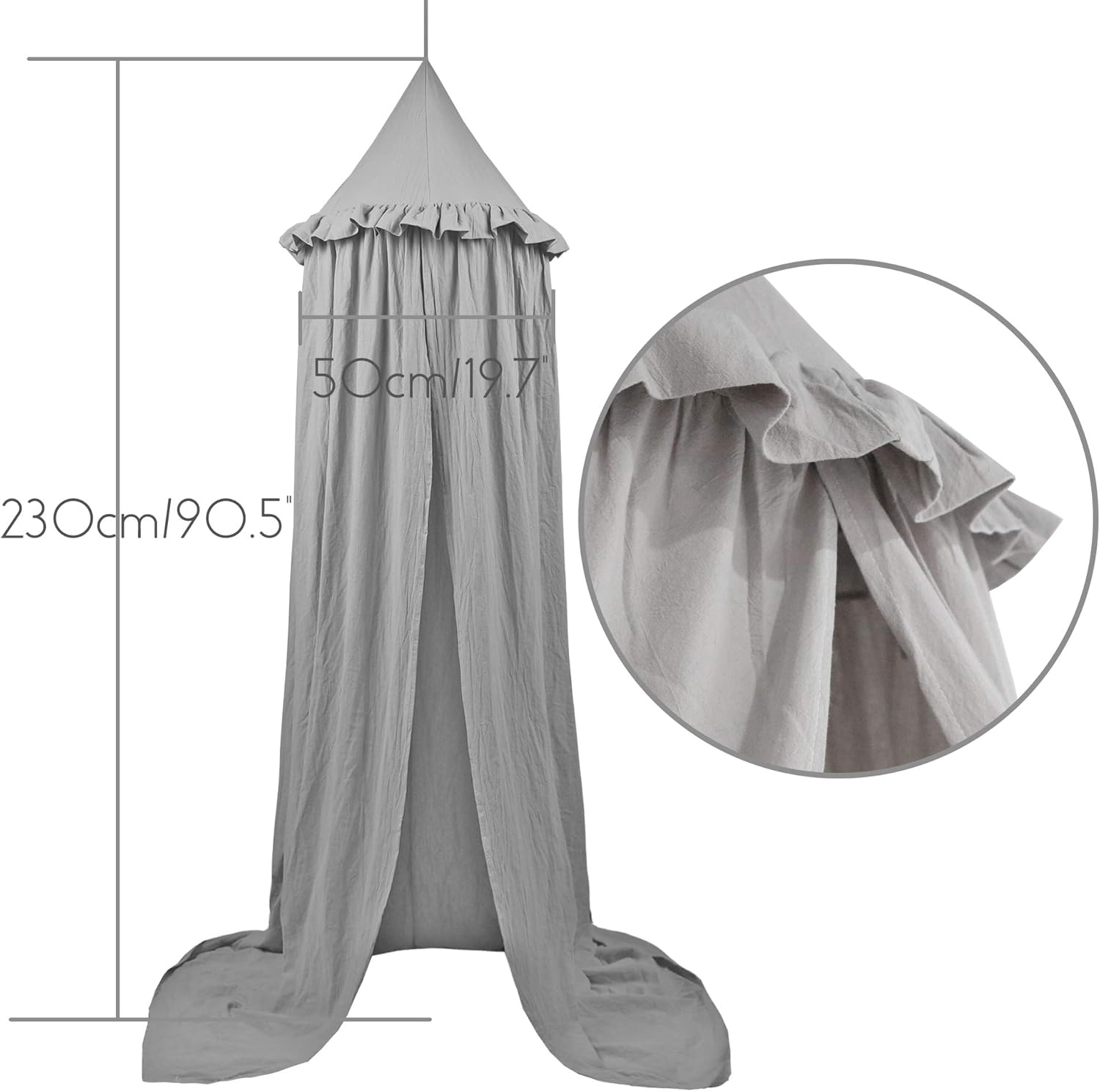 IBIZA VIBE Kids Bed Canopy with Frills