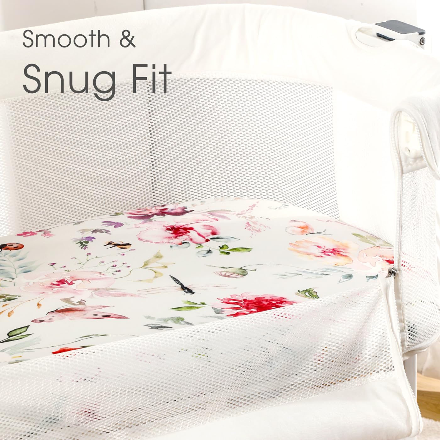 GRSSDER Stretch Fitted Bassinet Sheet Set 2 Pack