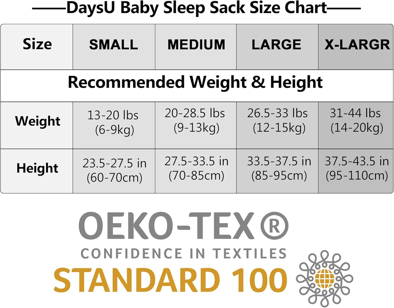 DaysU Baby Sleep Sacks 18-24 Months 2 Pack