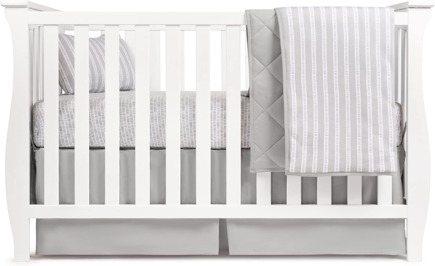 Elys Co Baby Crib Bedding Set - Grey Design 4 Piece 1
