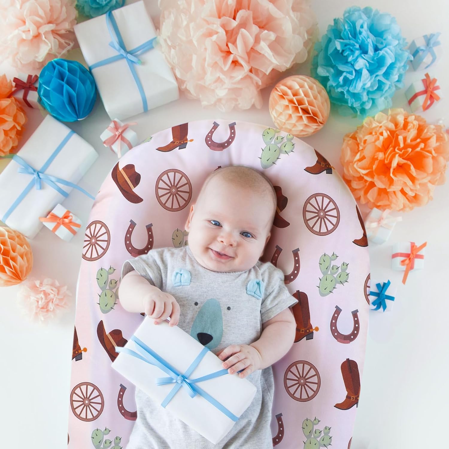 4 Pcs Western Bassinet Sheets for Boys and Girls 1