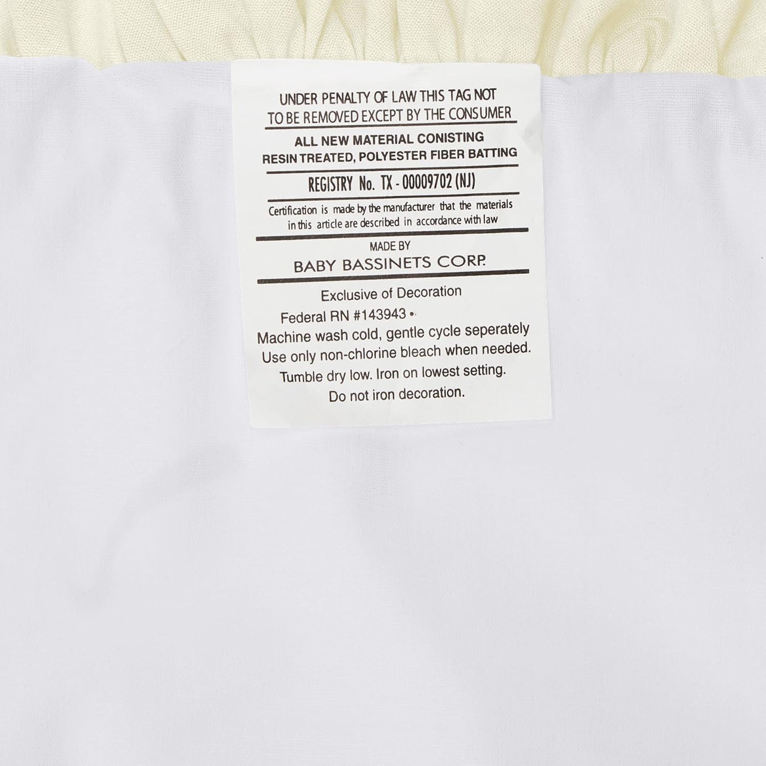 Baby Doll Bedding Set for Cradle Ivory