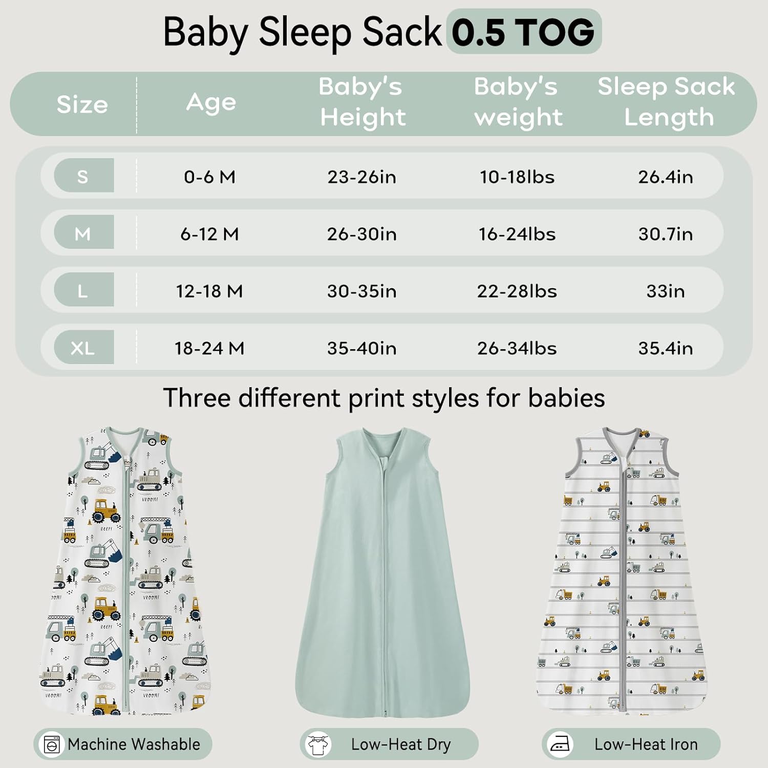 Unnivoll 6-12 Months Baby Sleep Sack 3 Pack 05 Tog