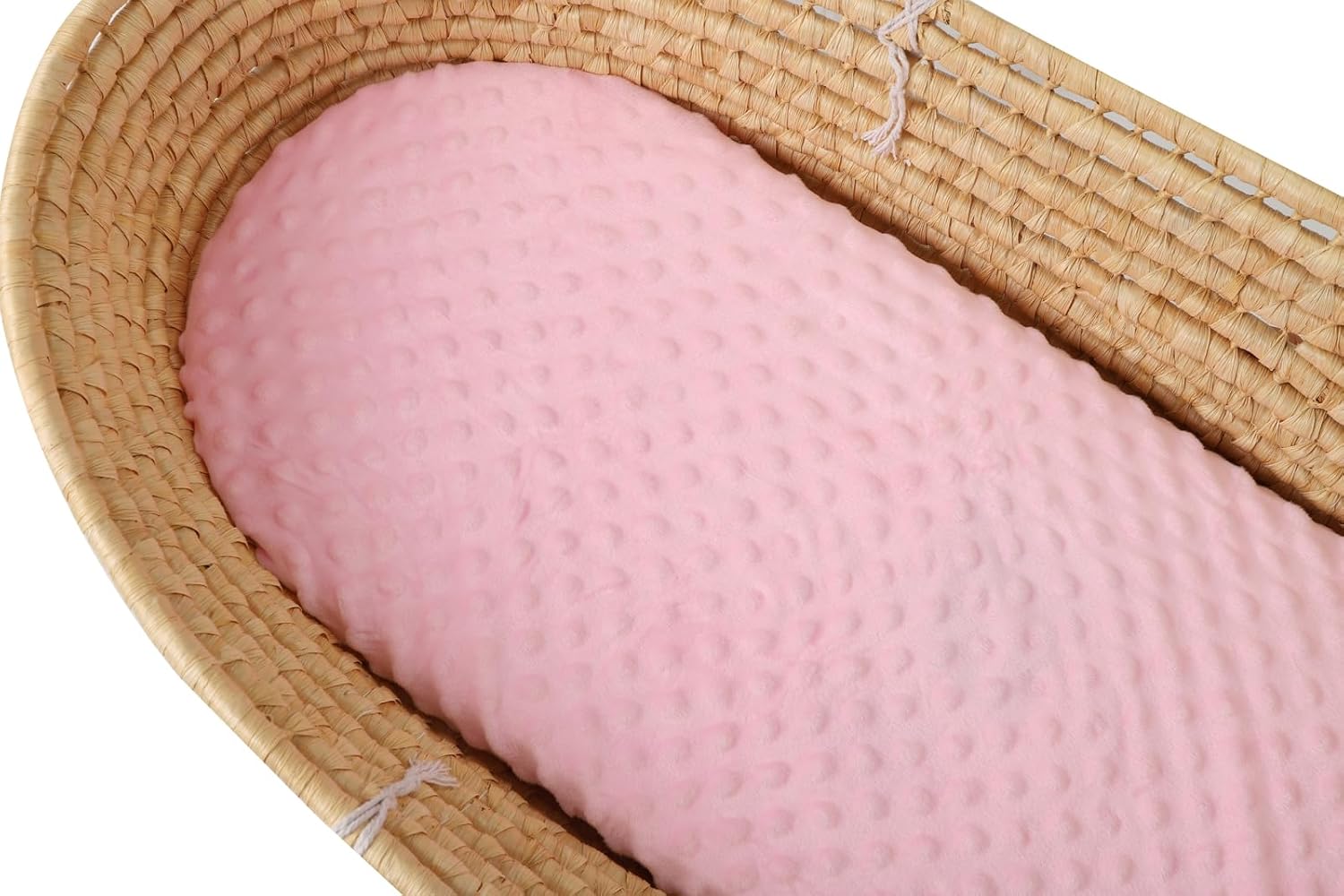 Bilokonda Dot Bassinet Sheet Set 2 Pack Grey Pink 1