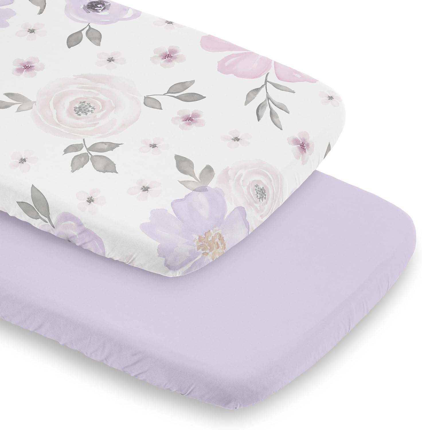 Sweet Jojo Designs Boho Floral Bassinet Sheet Set 2 Pack