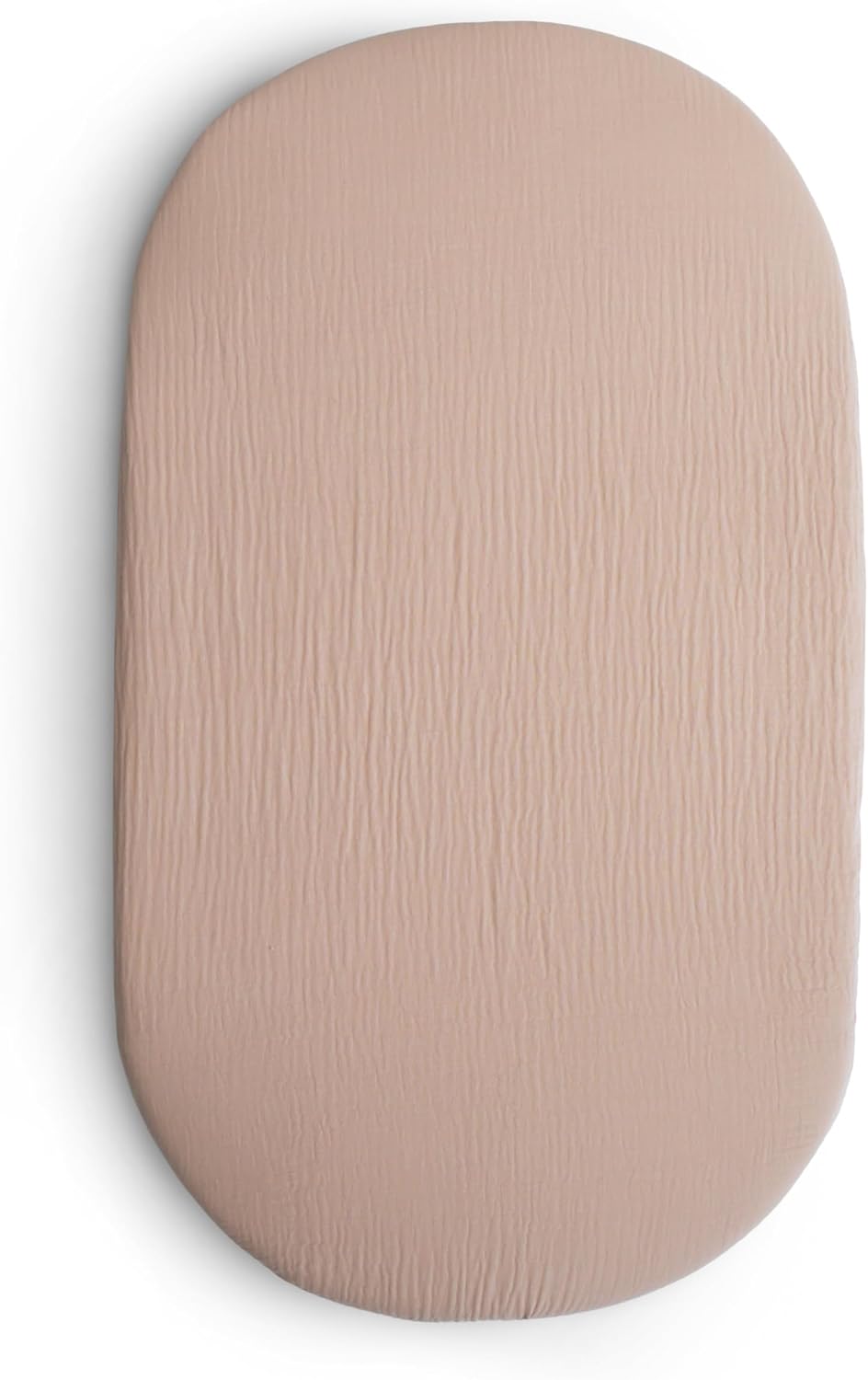 Mushie Extra Soft Bassinet Crib Sheet 30x16 Blush