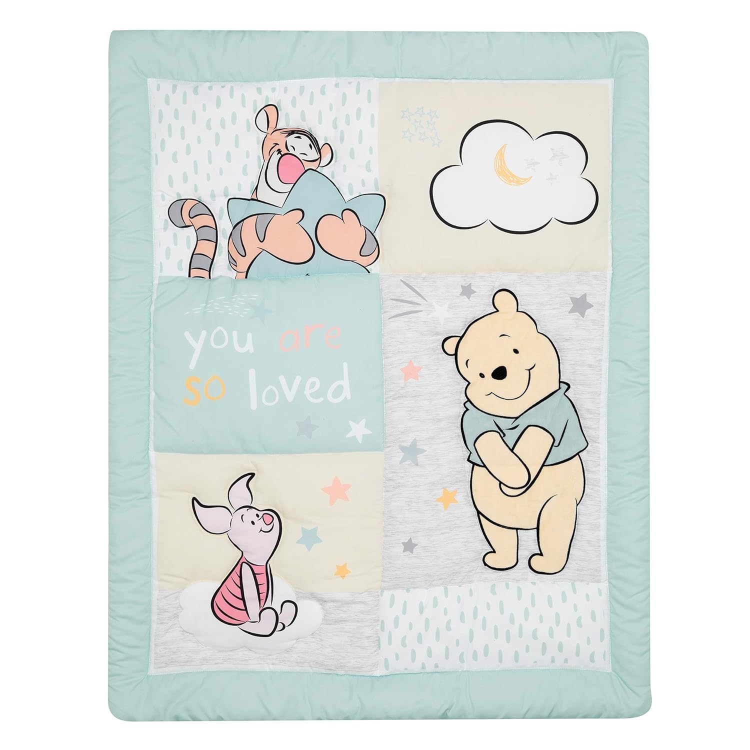 Lambs Ivy Disney Baby Winnie The Pooh Hugs 3-Piece Crib Bedding Set