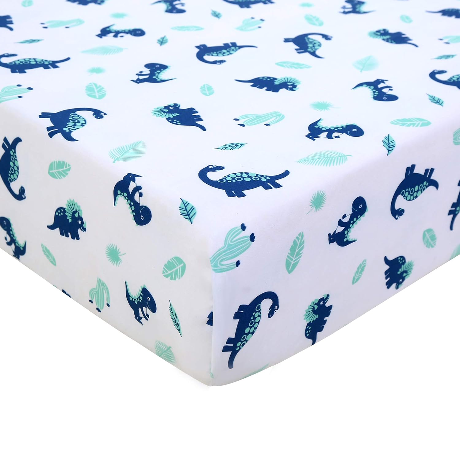 JISEN 3 Piece Crib Bedding Set Dinosaur Print