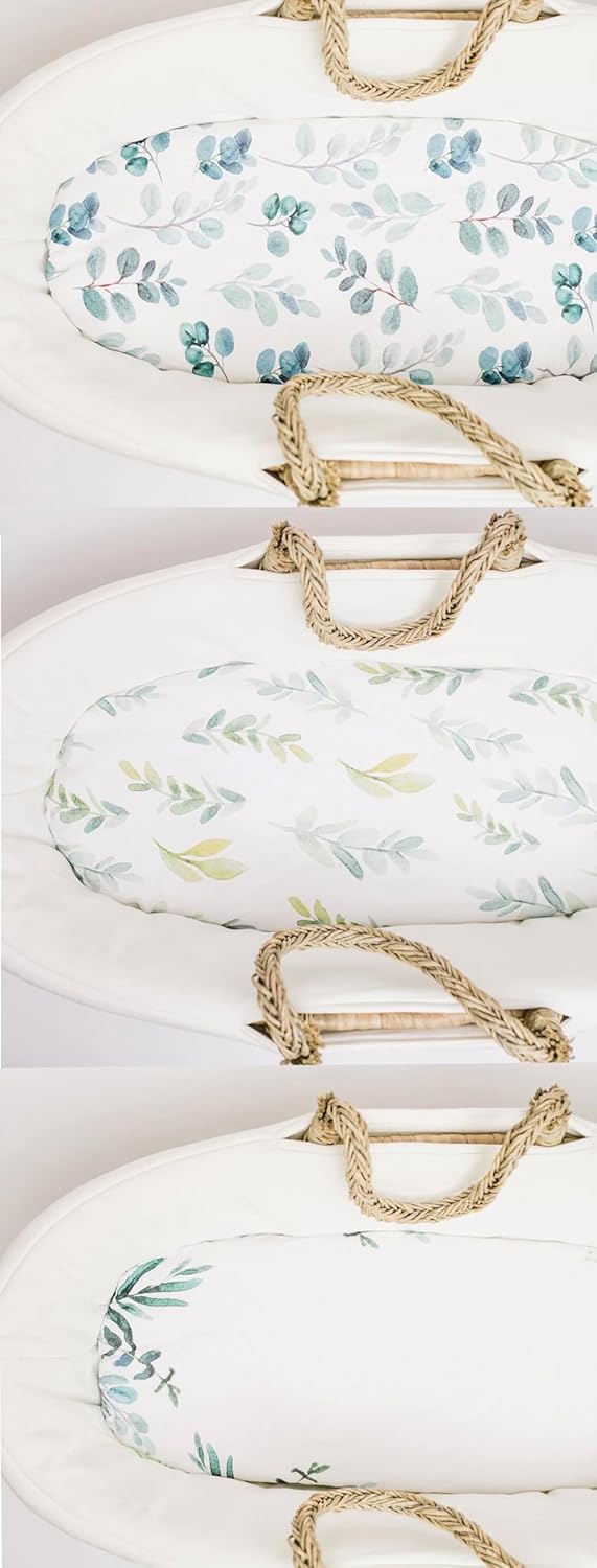 NODNAL Bassinet 3 Pack Sheets Gender Neutral