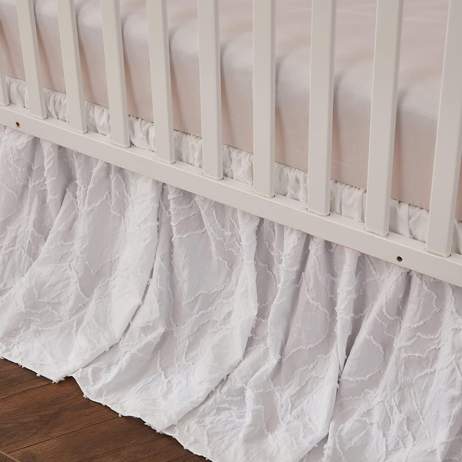 Brandream Floral Crib Bedding Set for Girls 6 Piece