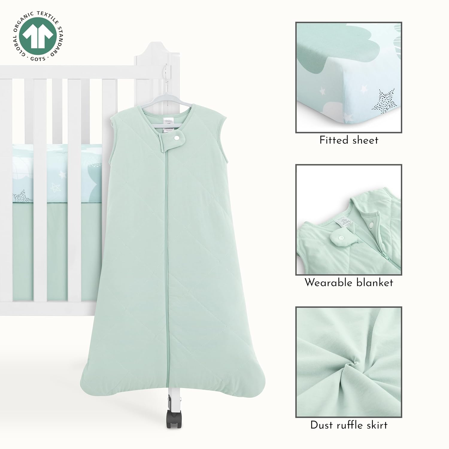 Evolur Buybuy Baby Dreamer Crib Bedding Set 3 Piece