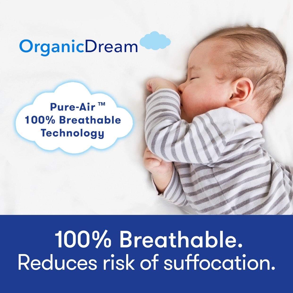 Organic Dream Crib Mattress - 5 Delux White