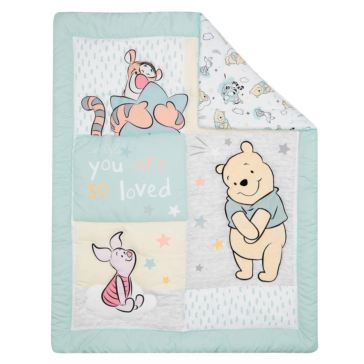 Lambs Ivy Disney Baby Winnie The Pooh Hugs 3-Piece Crib Bedding Set