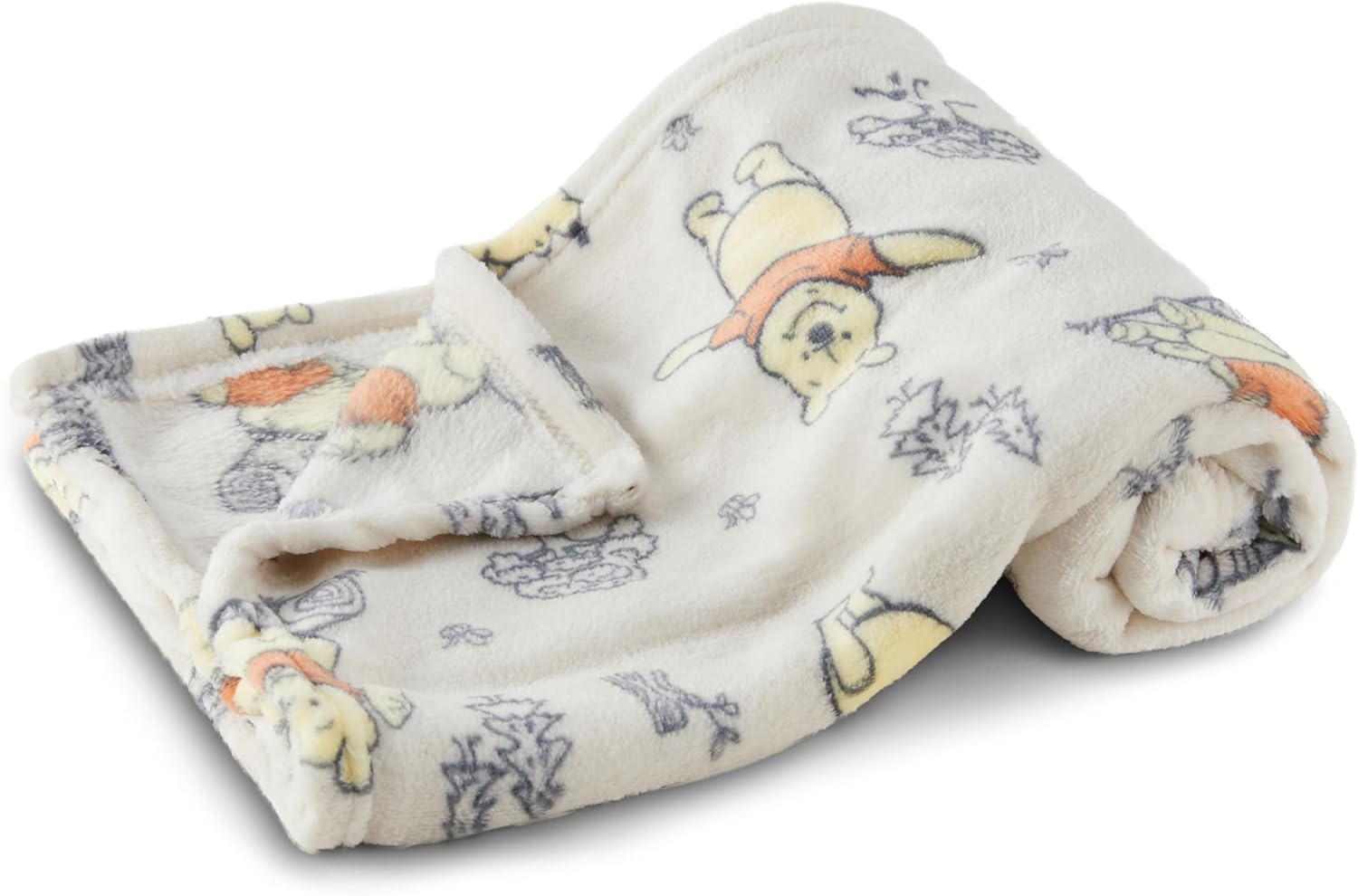 Disney Characters Flannel Fleece Baby Blanket - Soft Cozy 30x40 Inches