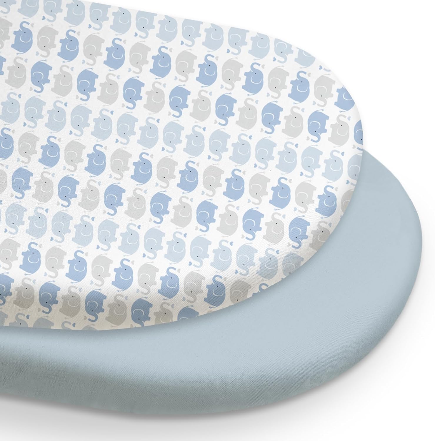 GLLQUEN Baby Bassinet Sheets 2 Pack - Organic Cotton 1