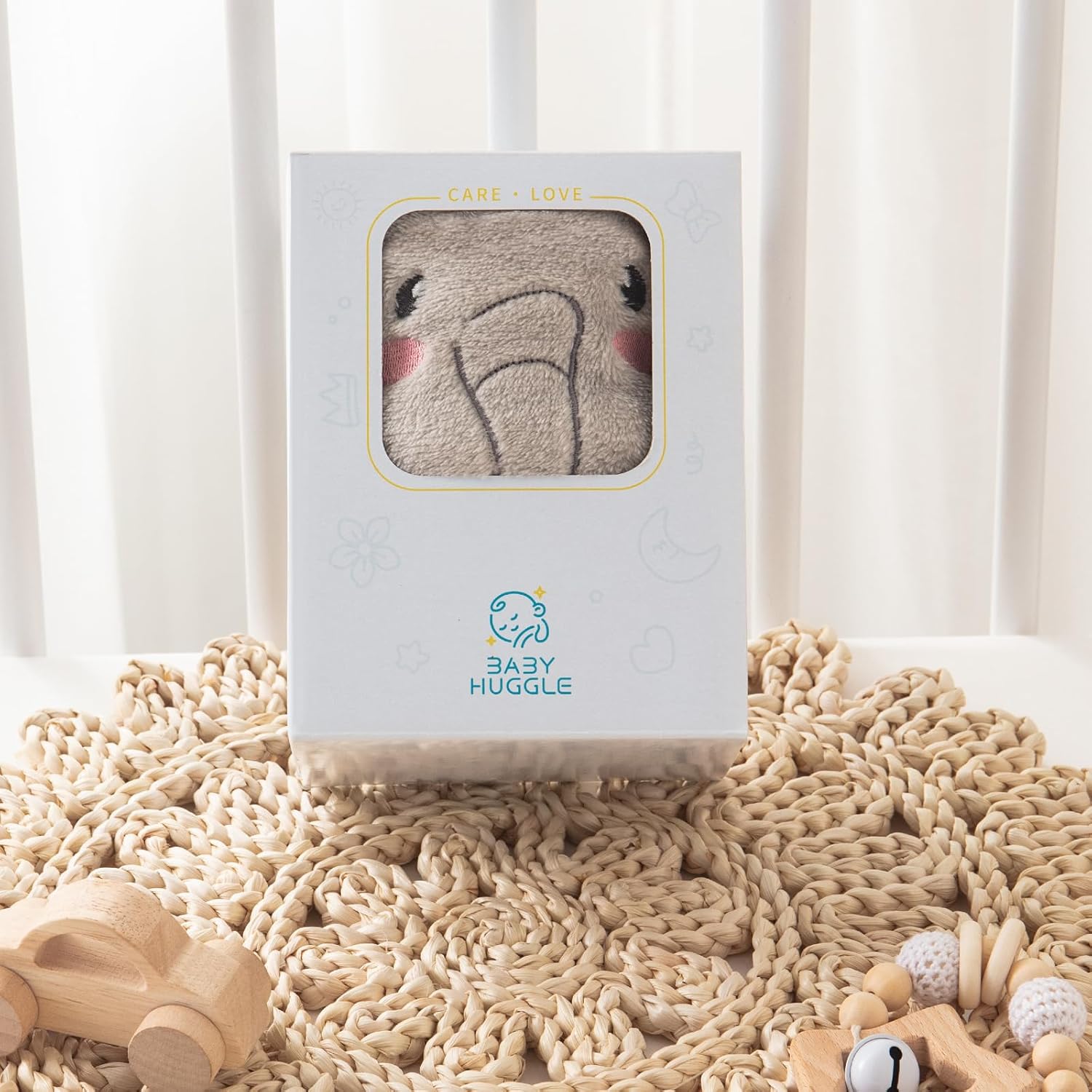 Babyhuggle Foldable Elephant Plush Blanket 1