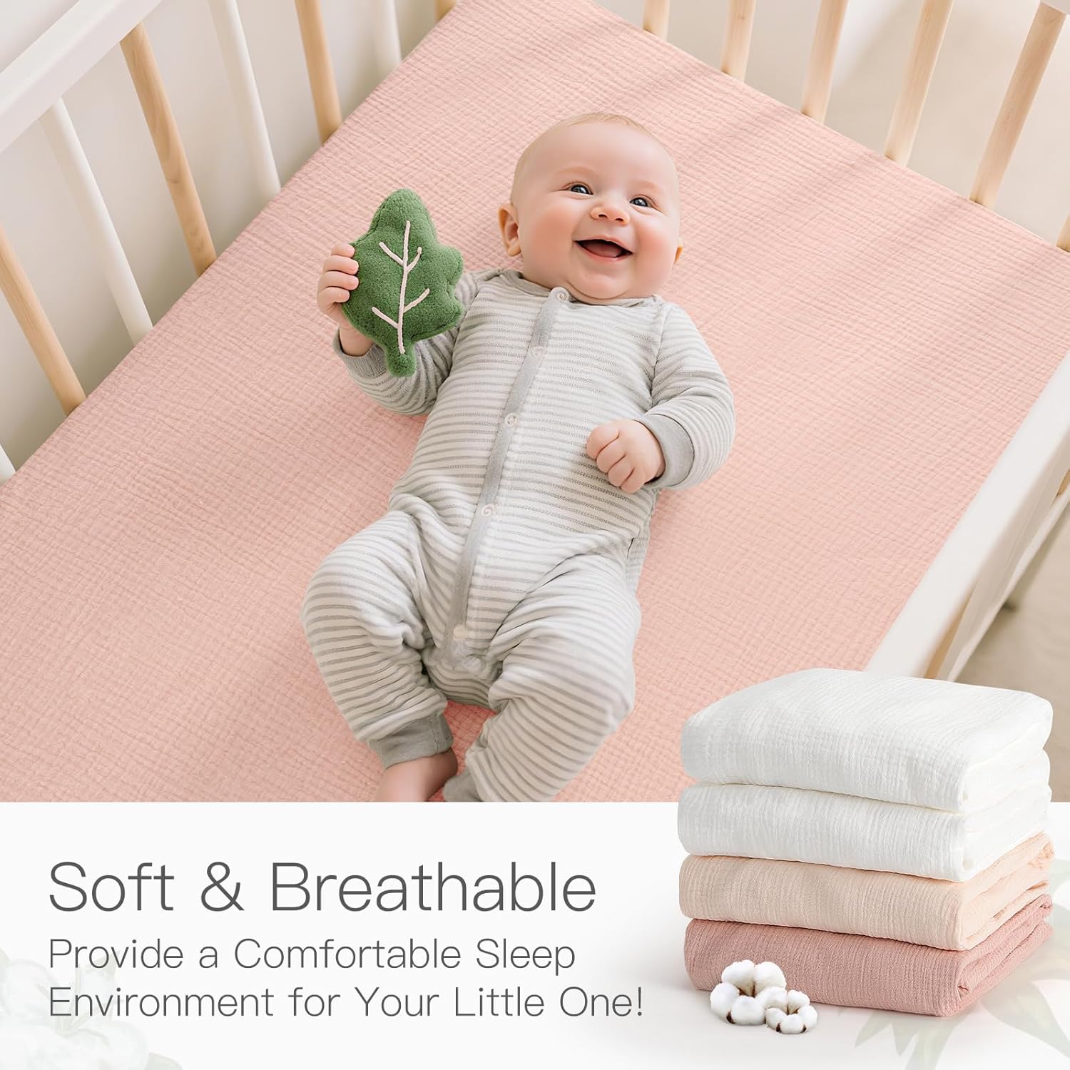 Amrcbb Baby Organic Fitted Crib Sheets 2 Pack