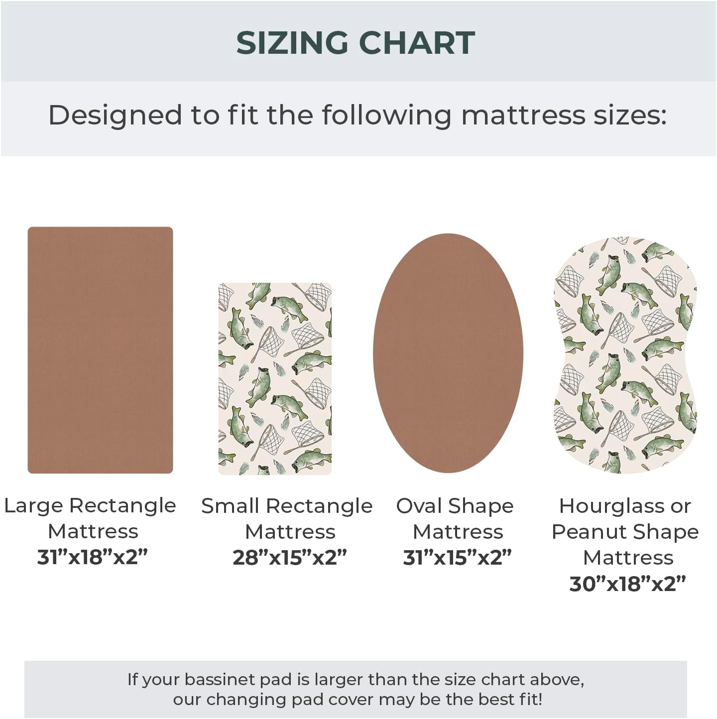 Pobibaby 2 Pack Bassinet Sheets Cotton 33x20