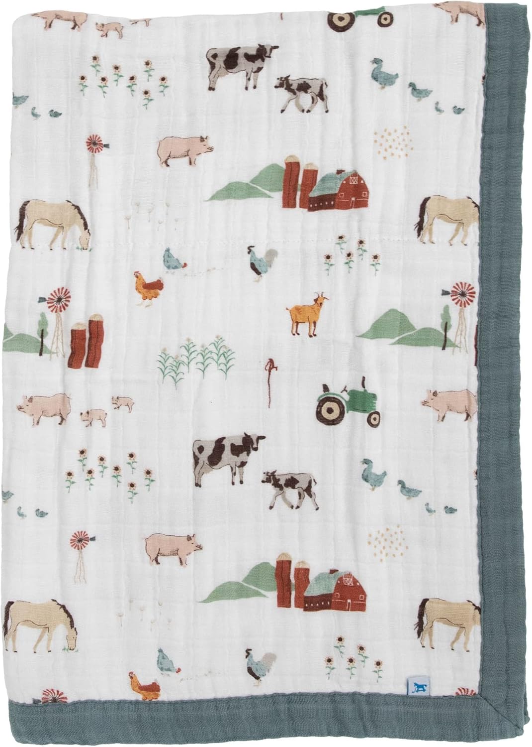 Little Unicorn Farmyard Quilt for Newborns