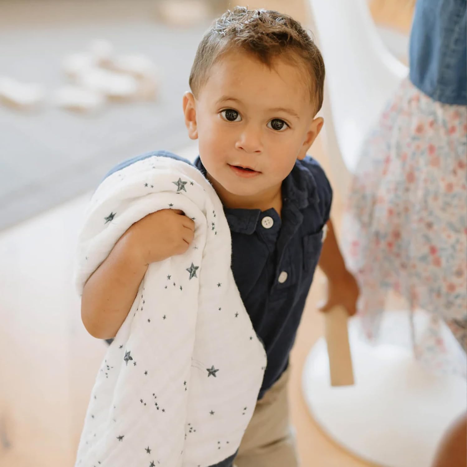 Little Unicorn Receiving Quilt for Newborns