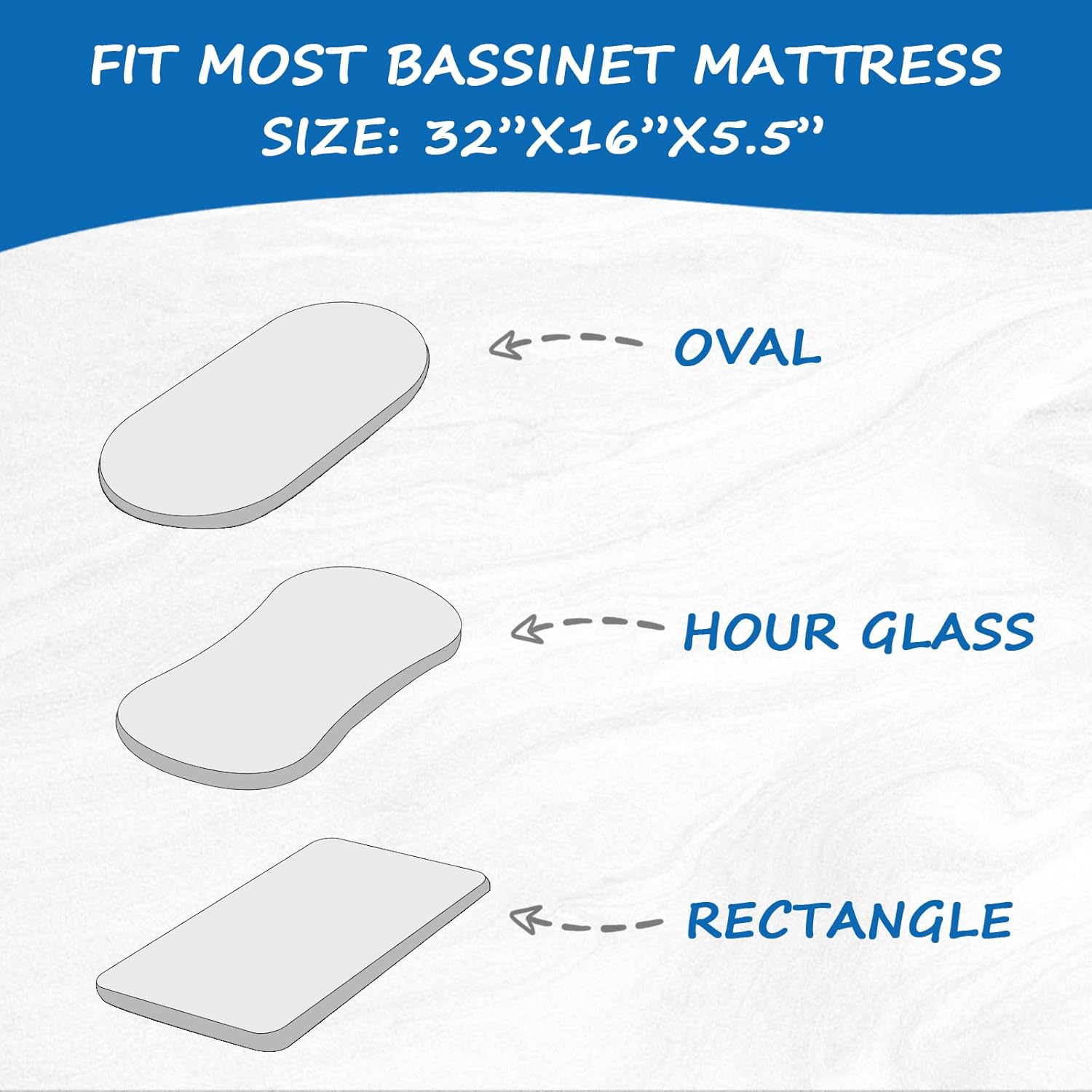 Coldwind Muslin Bassinet Sheets 2 Pack - Soft Breathable
